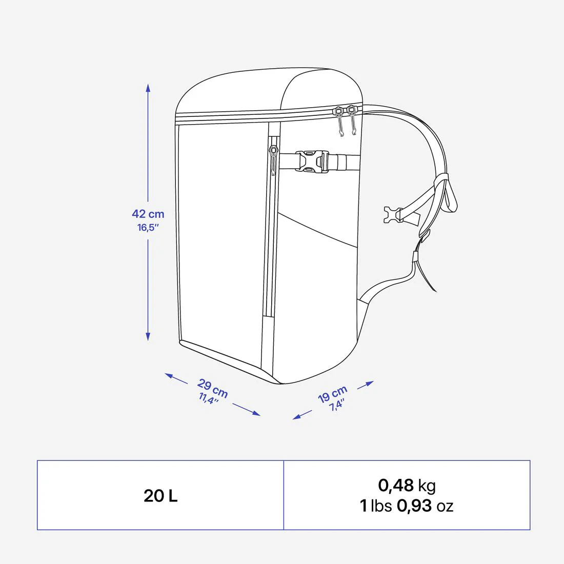 Isothermal Backpack 20 L - NH100 Ice Compact - Image 5