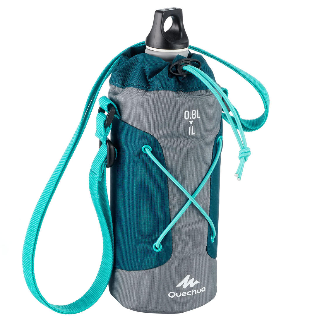 Isothermal Cover for Hiking Flasks - Grey/Blue - Image 4