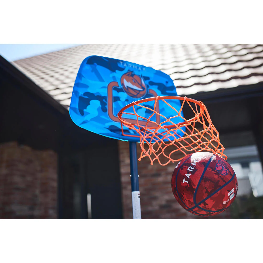 K500 Kids' Portable Basketball Hoop with Adjustable Stand (1.30m to 1.60m) - Image 11