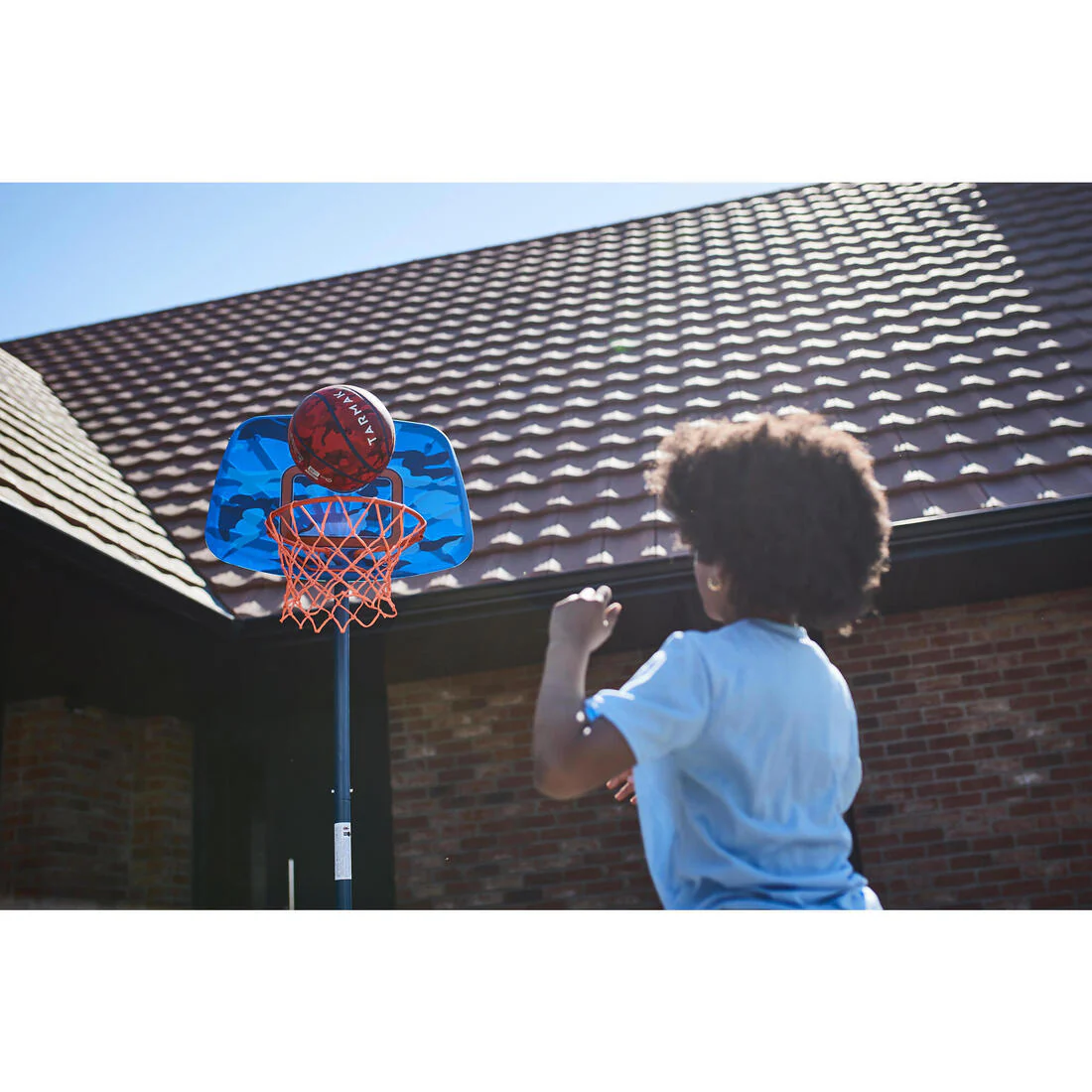 K500 Kids' Portable Basketball Hoop with Adjustable Stand (1.30m to 1.60m) - Image 14