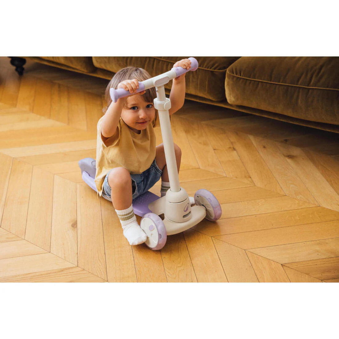 Kids' 3-Wheeled Scooter B500-Lavender - Image 25