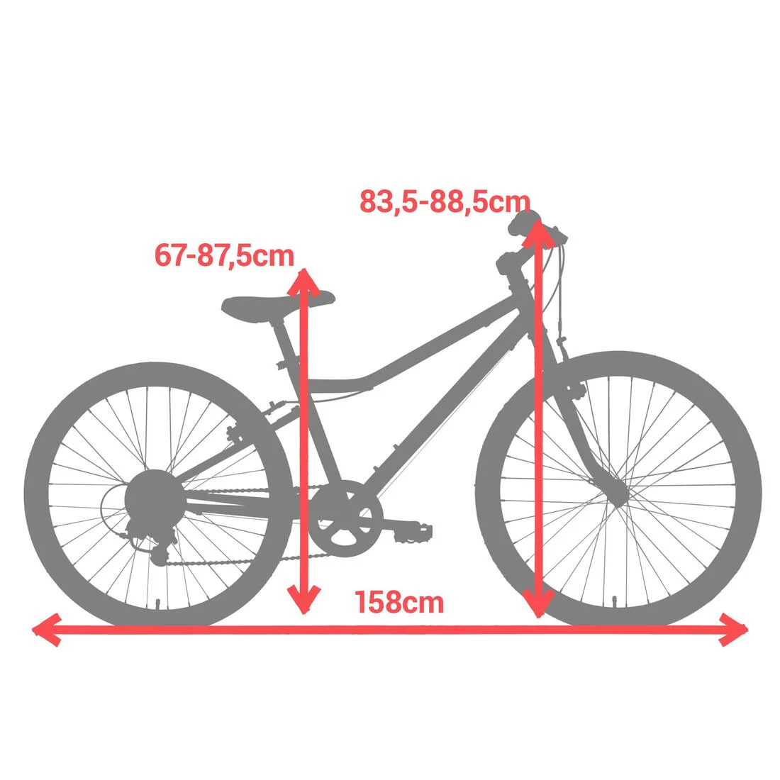 Kids' 9-12 Years 24" Hybrid Bike Riverside 100 - Image 12