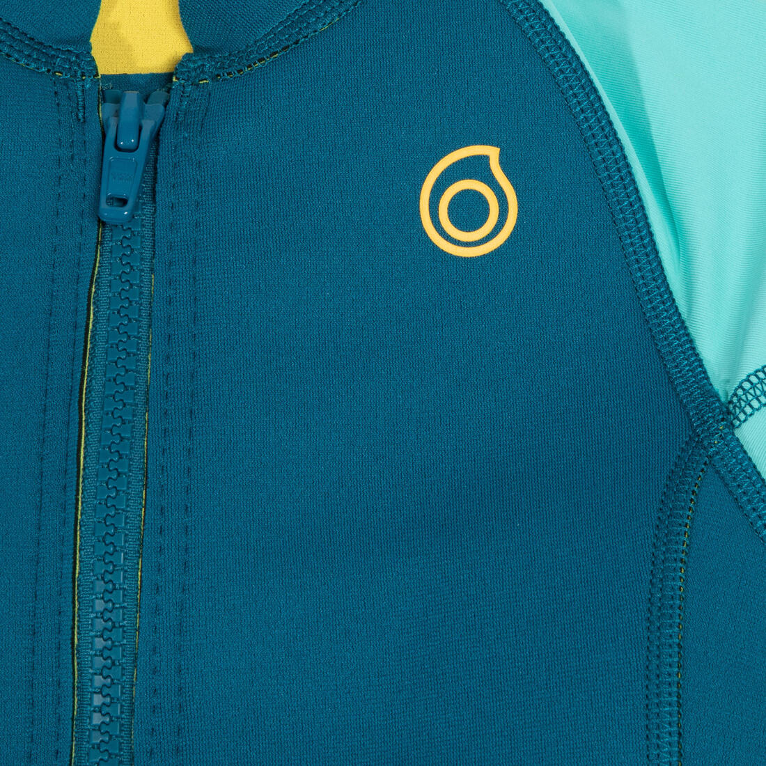 Kids anti-UV short-sleeved 1.5 mm neoprene top - turquoise - Image 5
