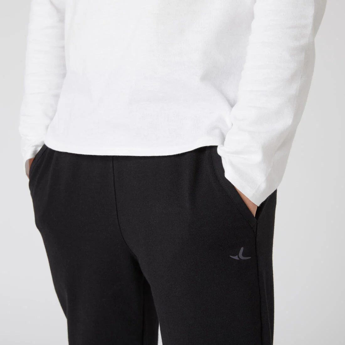 Kids' Basic Long-Sleeved T-Shirt - White - Image 4