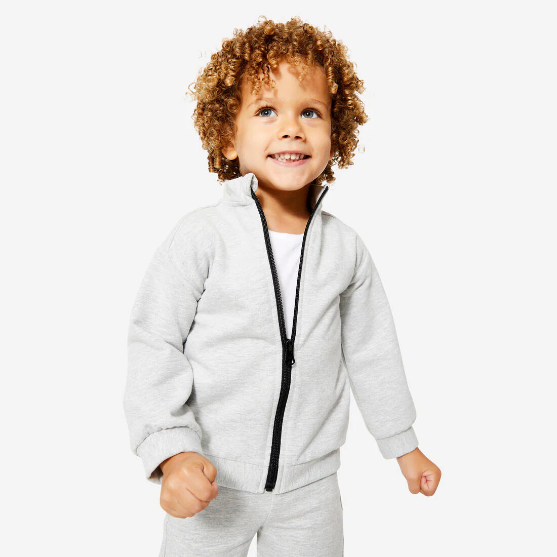 Kids' Basic Warm Regular-Fit Tracksuit - Grey - Image 7