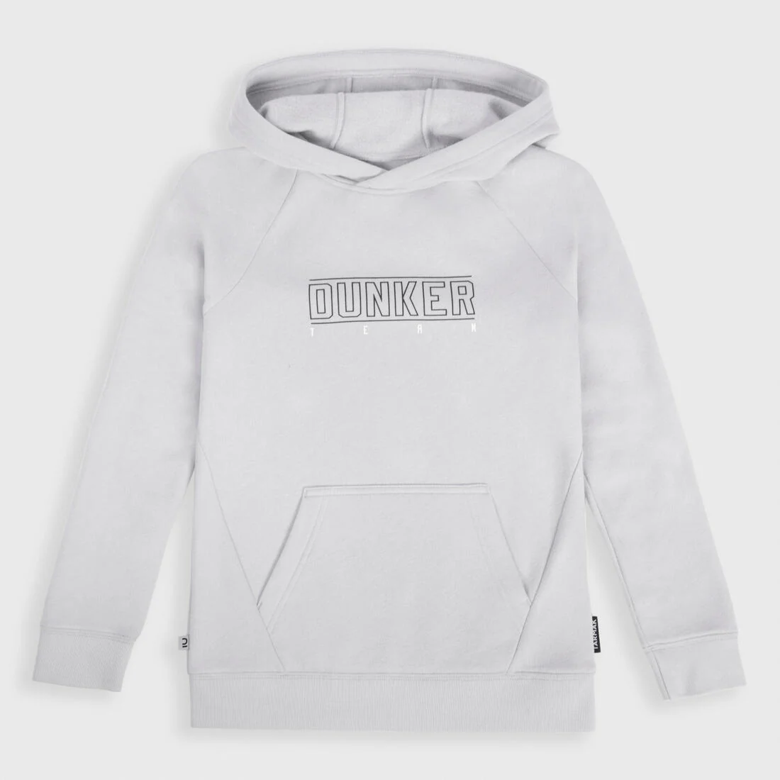 Kids' Basketball Hoodie H100 - Grey - Image 3
