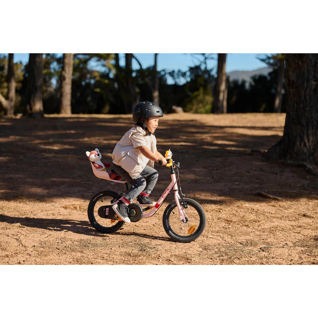 Kids' Bike Plushie Seat - Pink - Image 6