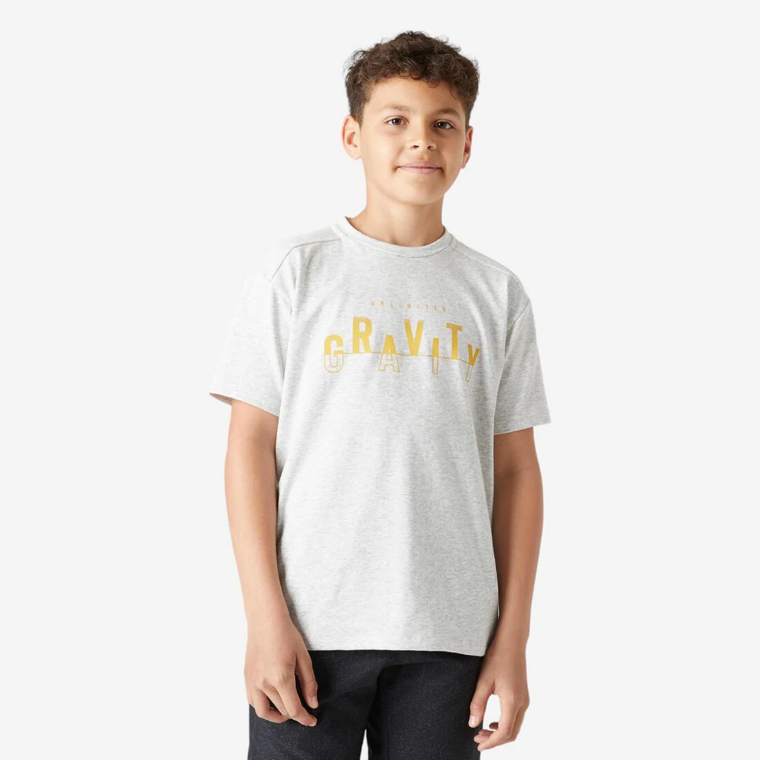 Kids' Breathable Cotton T-Shirt 500