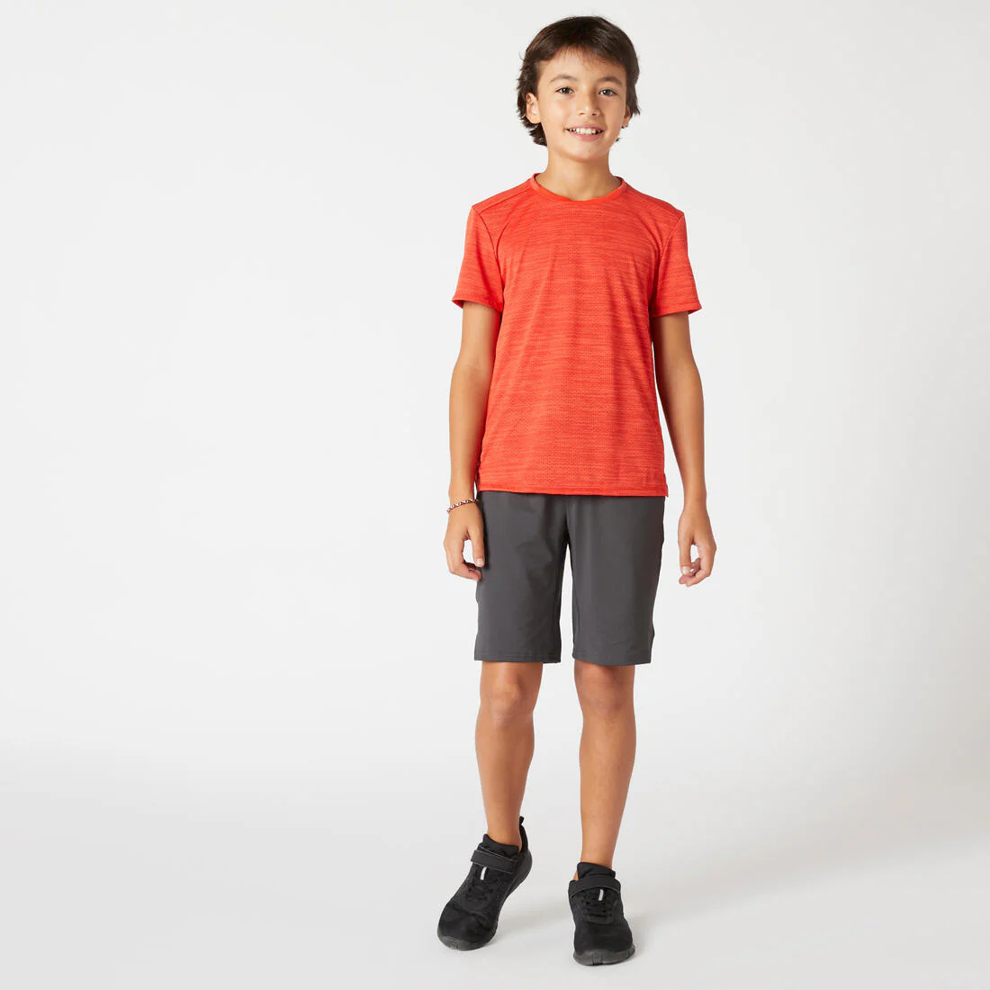 Kids' Breathable Shorts 500 - Grey - Image 2