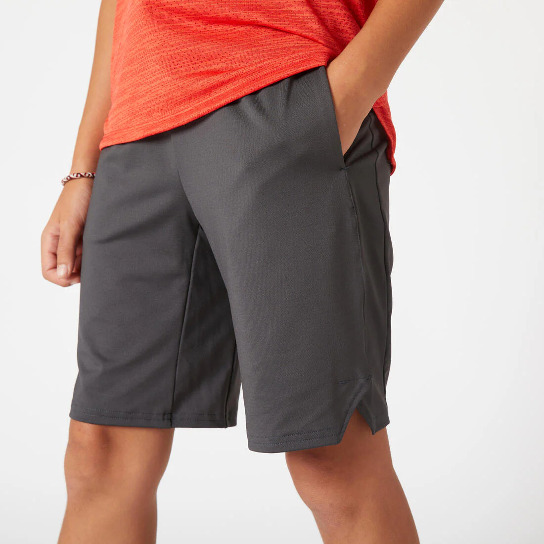 Kids' Breathable Shorts 500 - Grey - Image 6