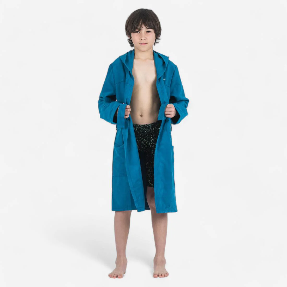Kids compact microfibre pool bathrobe
