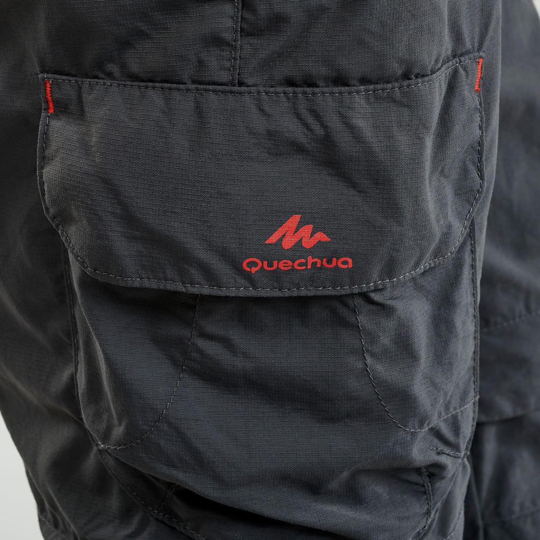 Kids’ convertible hiking trousers, 7-15 years, MH500 - Black - Image 10
