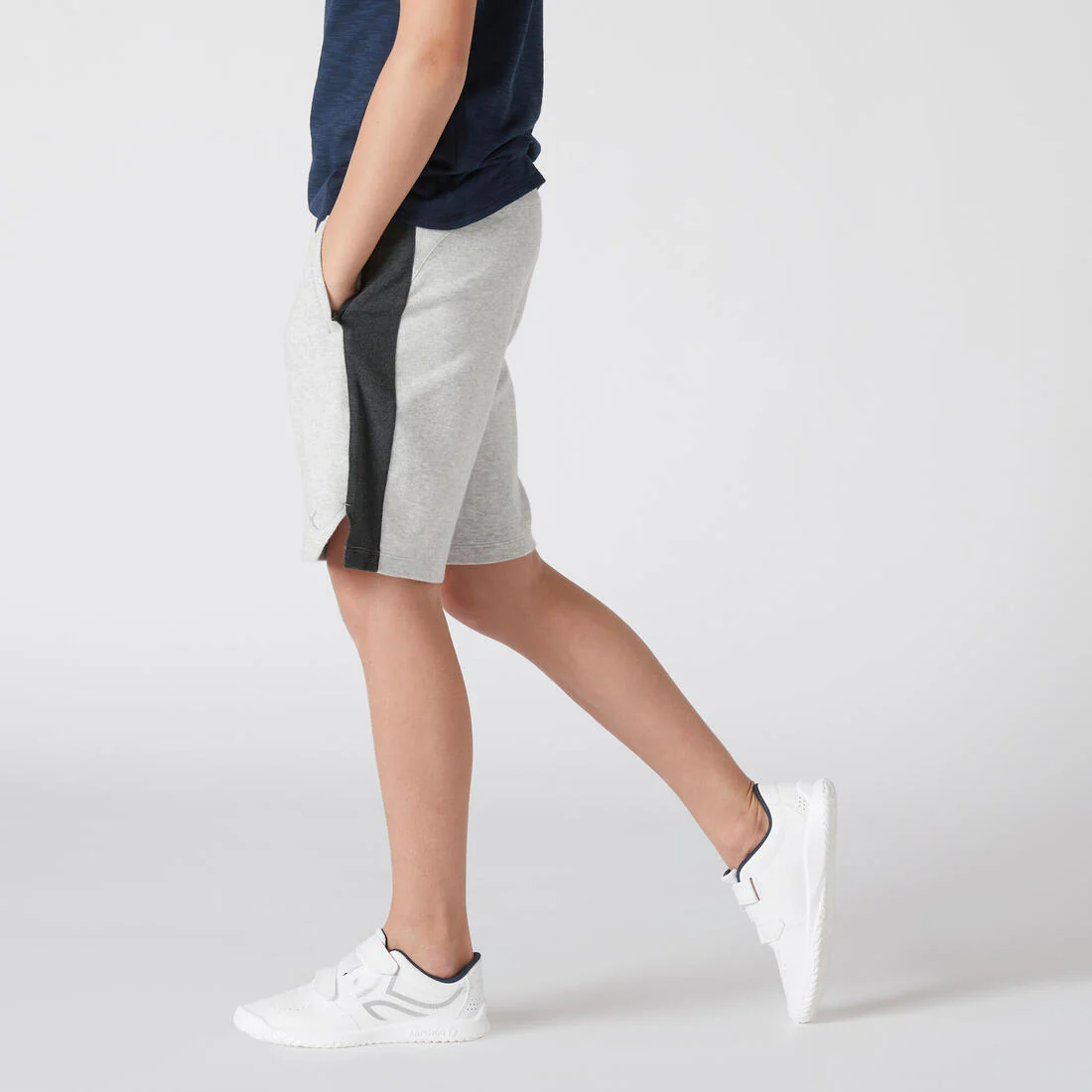 Kids' Cotton Shorts 500 - Light - Image 3