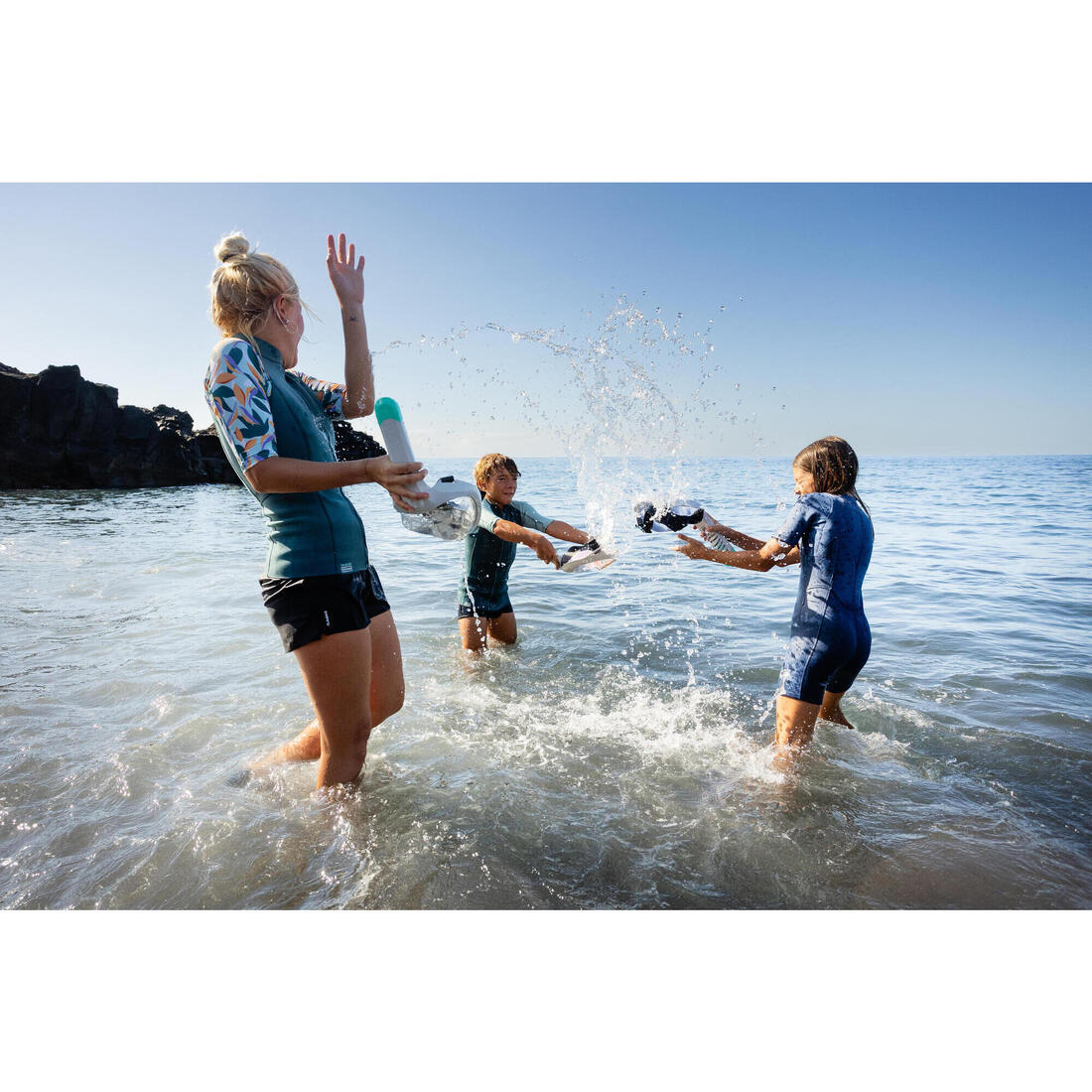 Kids’ Easybreath snorkelling surface mask XS (ages 6-10) NO BAG - Image 28