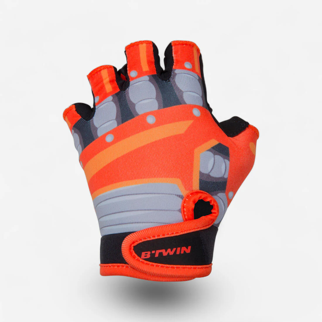 Kids' Fingerless Cycling Gloves - Robot - Image 3