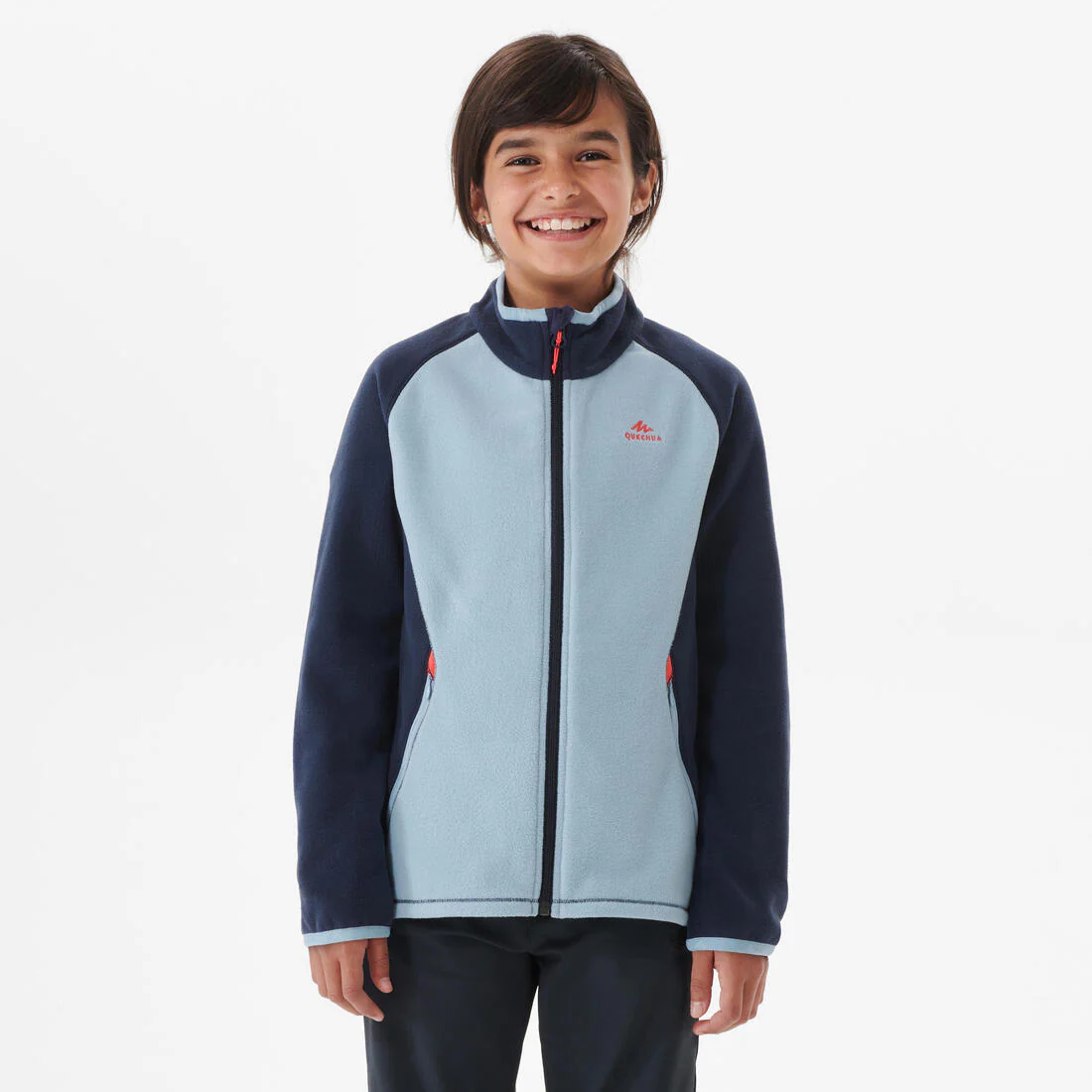 Kids' Fleece Hiking Jacket MH150 7-15 Years - Blue - Image 3