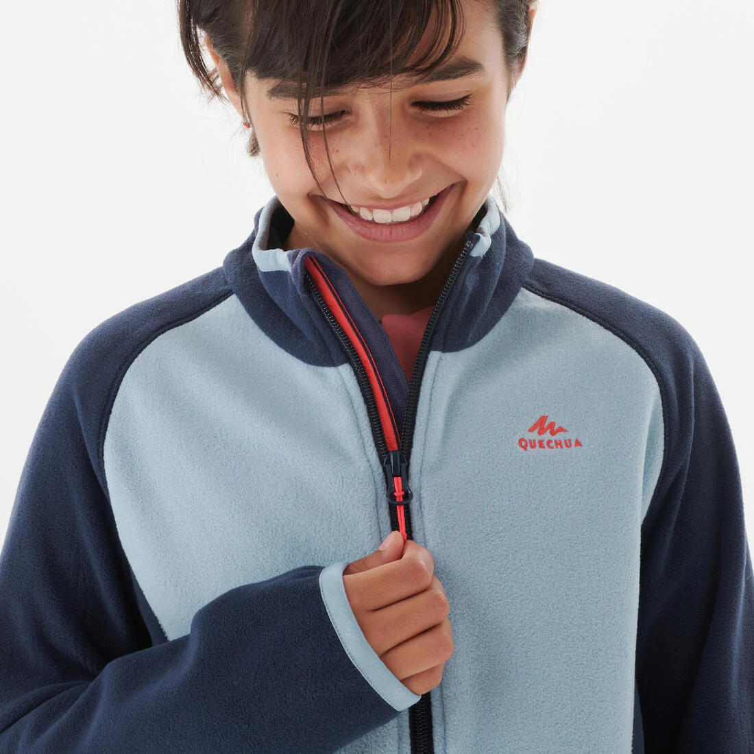 Kids' Fleece Hiking Jacket MH150 7-15 Years - Blue - Image 5