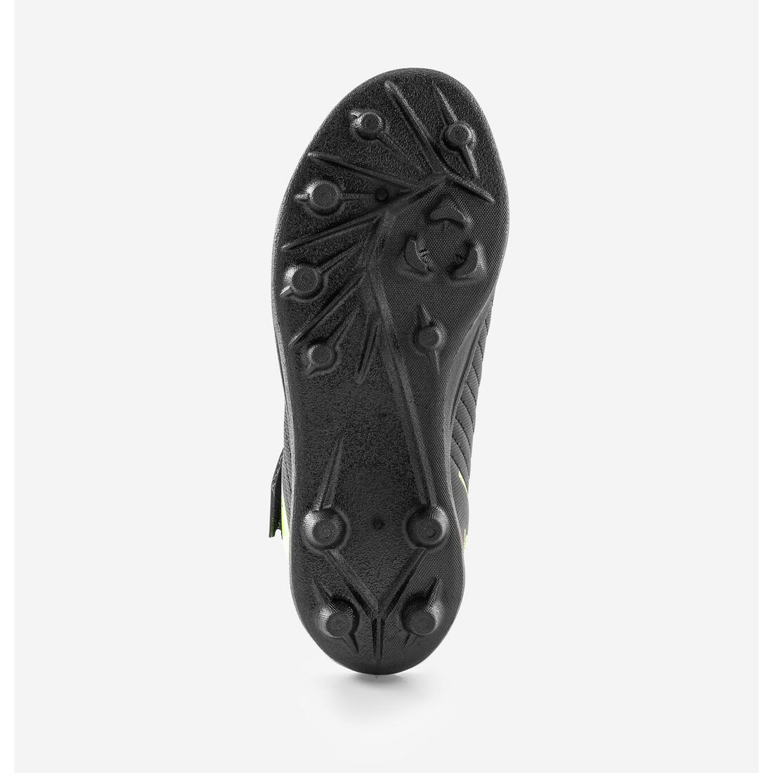 Kids' Football Boots Rip-Tab Moulded Studs Black & Yellow - Agility 100 - Image 7