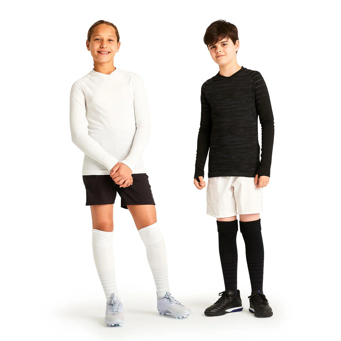 Kids' Football Long-Sleeved Seamless Thermal Base Layer Top Keepdry - Image 4