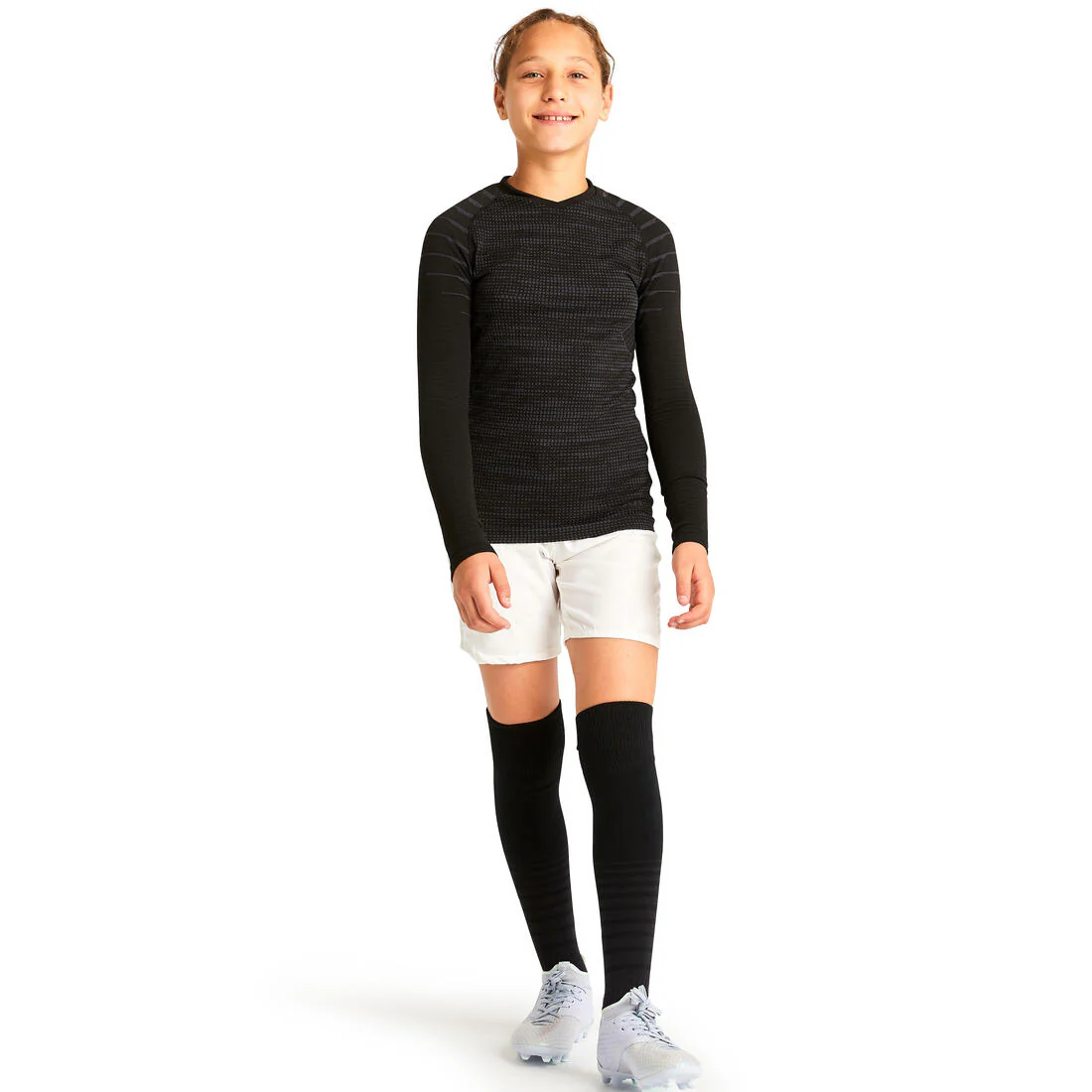 Kids' Football Long-Sleeved Seamless Thermal Base Layer Top Keepdry - Image 5