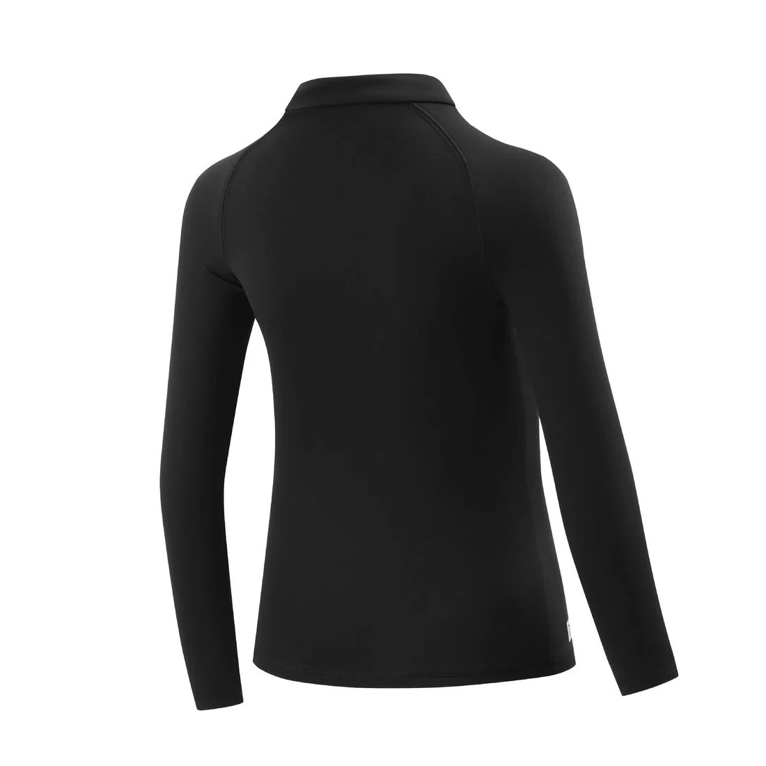 Kids' Football Long-Sleeved Thermal Base Layer Top Keepcomfort 100 - Black - Image 4