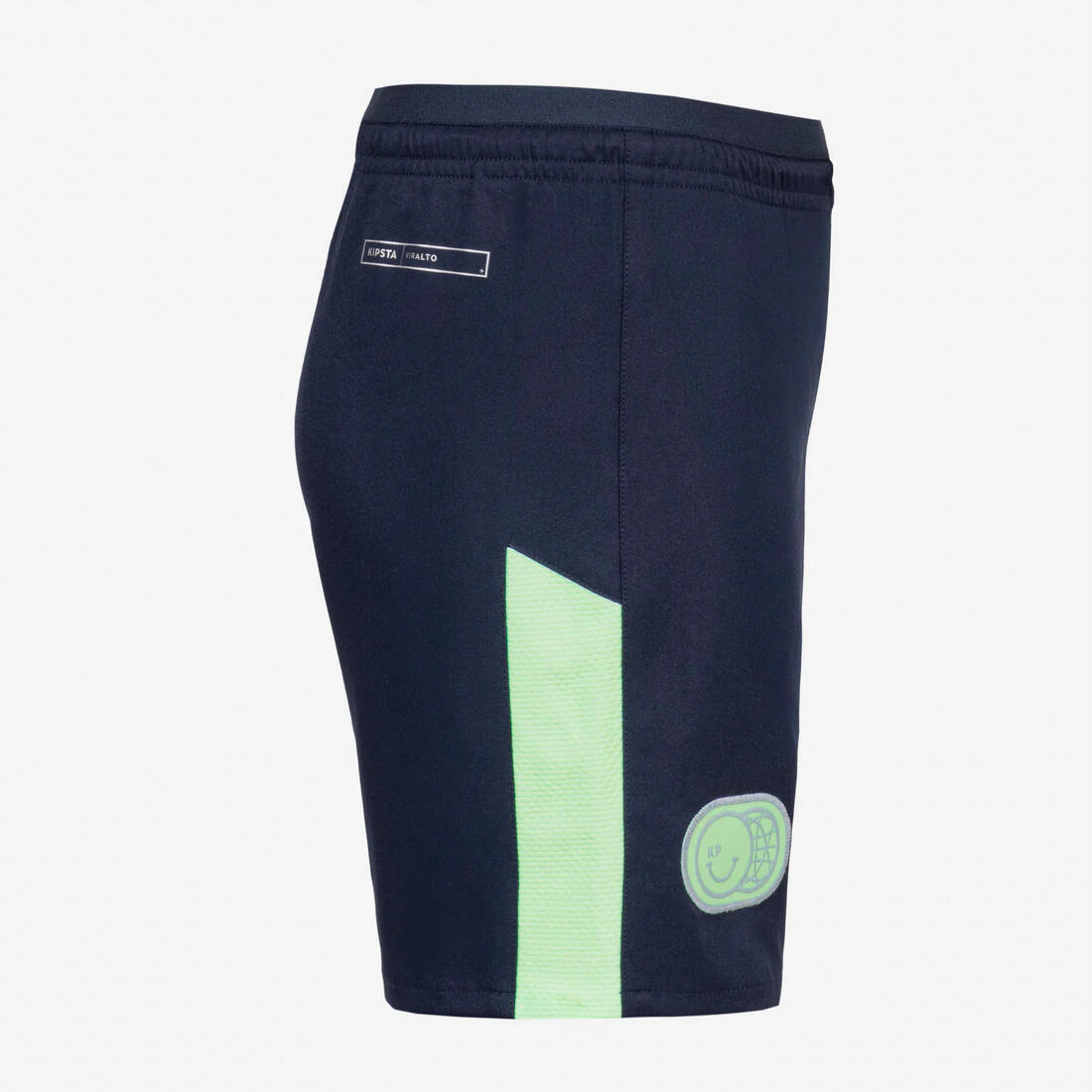Kids' Football Shorts Viralto - Grey with Strip - Image 2
