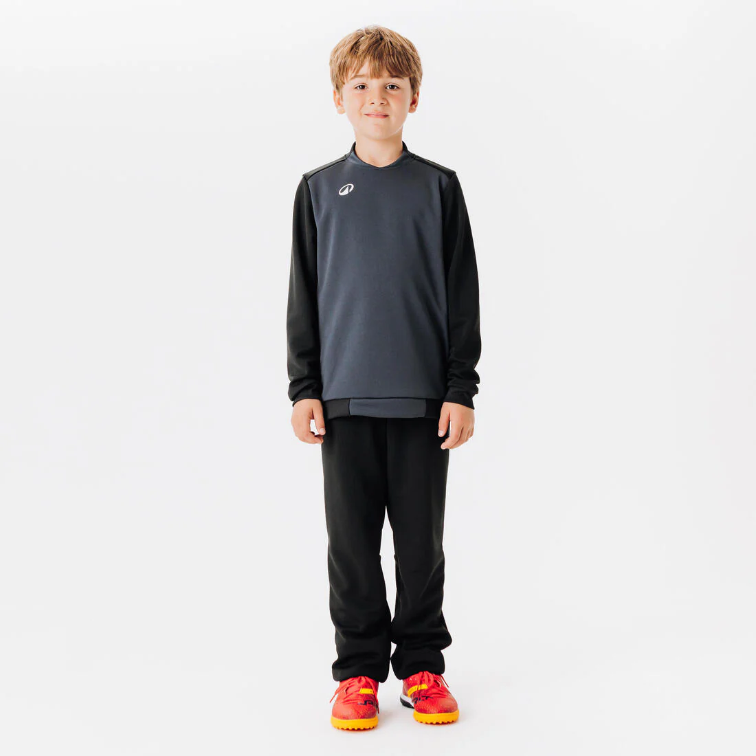Kids' Football Training Bottoms Essential - Black - Image 6