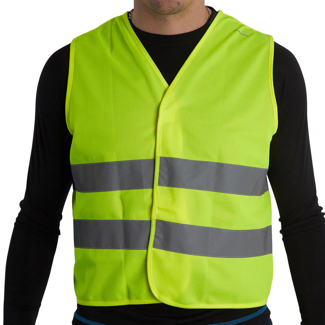 Kids' Hi-Vis Cycling Gilet - Neon Yellow - Image 2