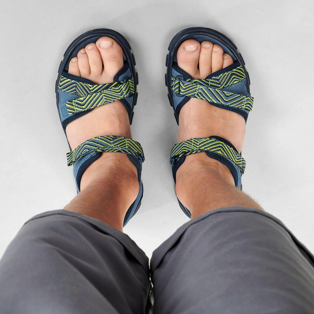 Kids’ hiking sandals with riptab, UK sizes 13 to 4, NH100 - Image 13