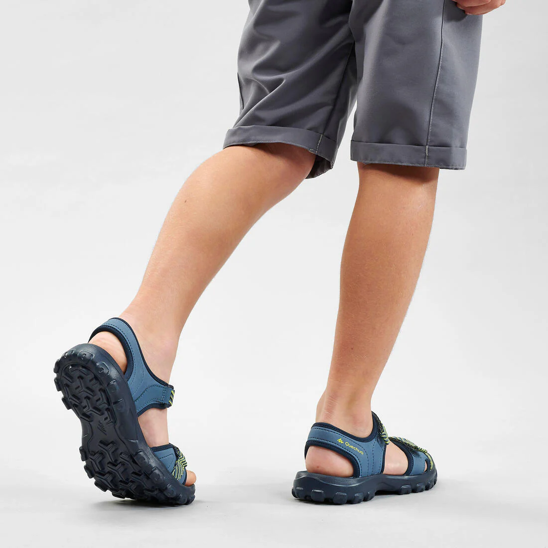Kids’ hiking sandals with riptab, UK sizes 13 to 4, NH100 - Image 15