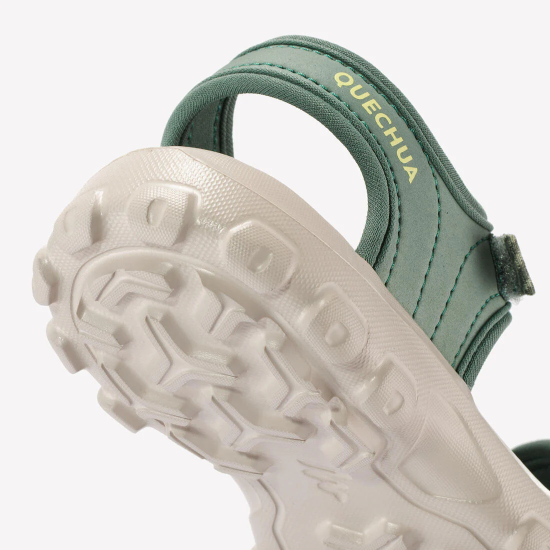 Kids’ hiking sandals with riptab, UK sizes 7 to 12.5, NH100 - Green - Image 7