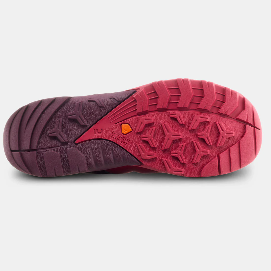 Kids’ Hiking Shoes with Quick Lacing - Sizes 2 to 5 - Burgundy - Image 3