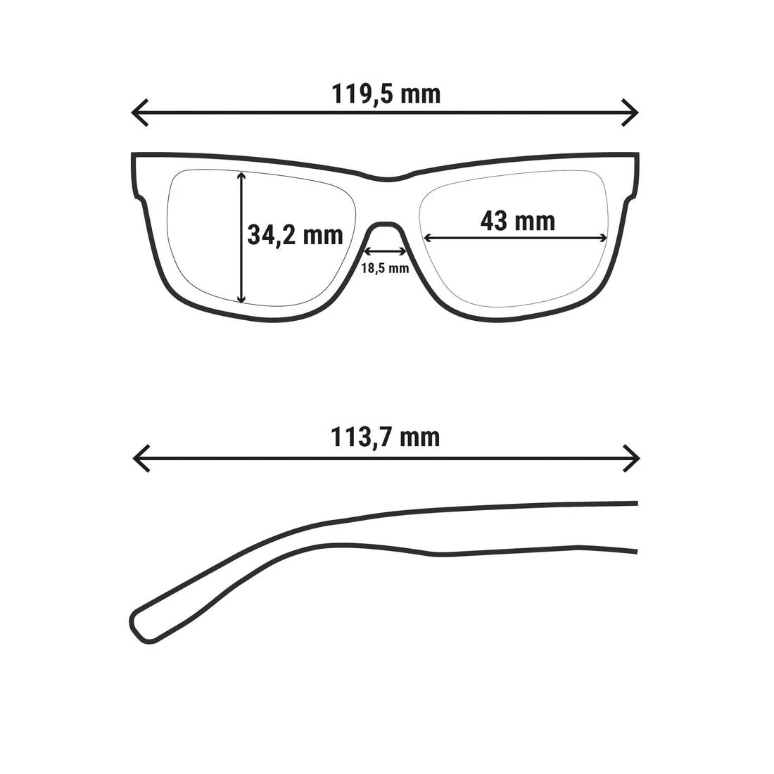 Kids Hiking Sunglasses Aged 4-8 - MH K140 - Category 3 - Image 18