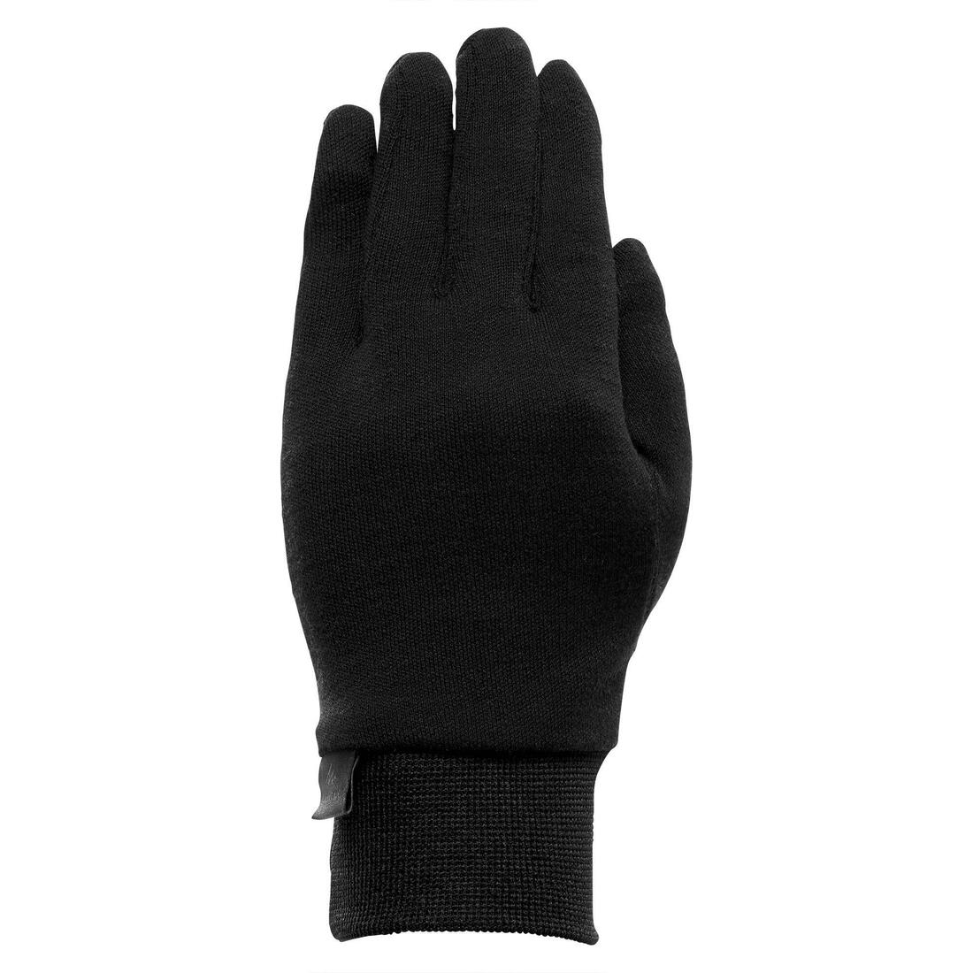 KIDS’ HIKING TOUCHSCREEN COMPATIBLE GLOVES - SH500 MOUNTAIN SILK - AGE 6-14 - Image 2