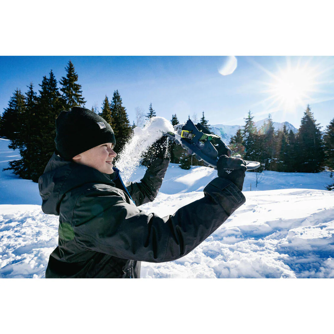KIDS' HIKING TOUCHSCREEN COMPATIBLE GLOVES - SH500 MOUNTAIN STRETCH - AGE 6-14 - Image 11