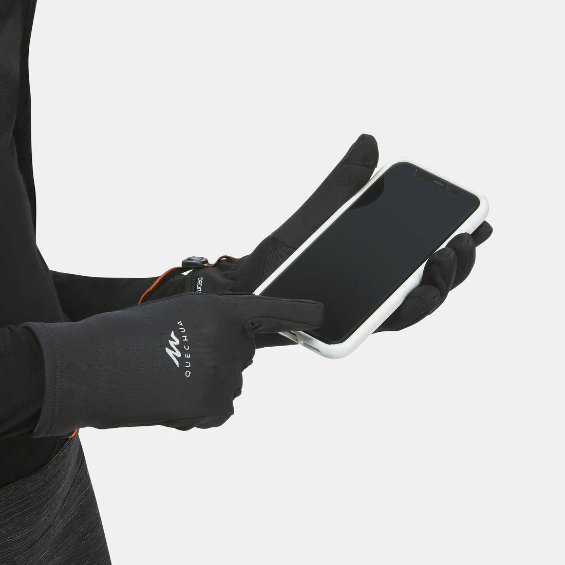 KIDS' HIKING TOUCHSCREEN COMPATIBLE GLOVES - SH500 MOUNTAIN STRETCH - AGE 6-14 - Image 5
