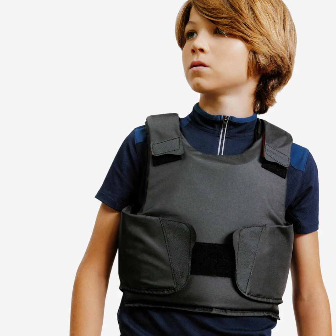 Kids' Horse Riding Body Protector 100 - Black