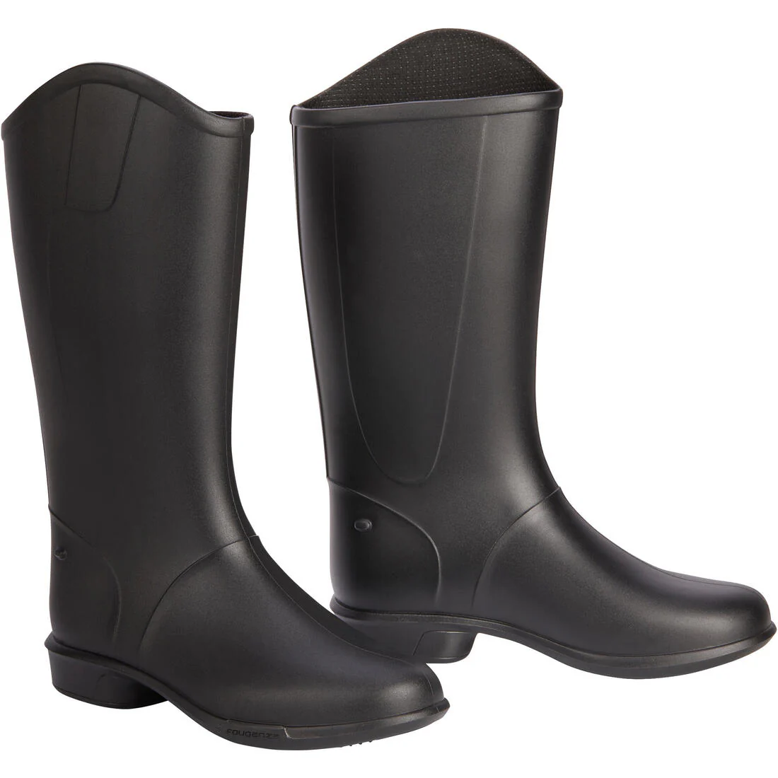 Kids' Horse Riding Boots 100 - Black - Image 2