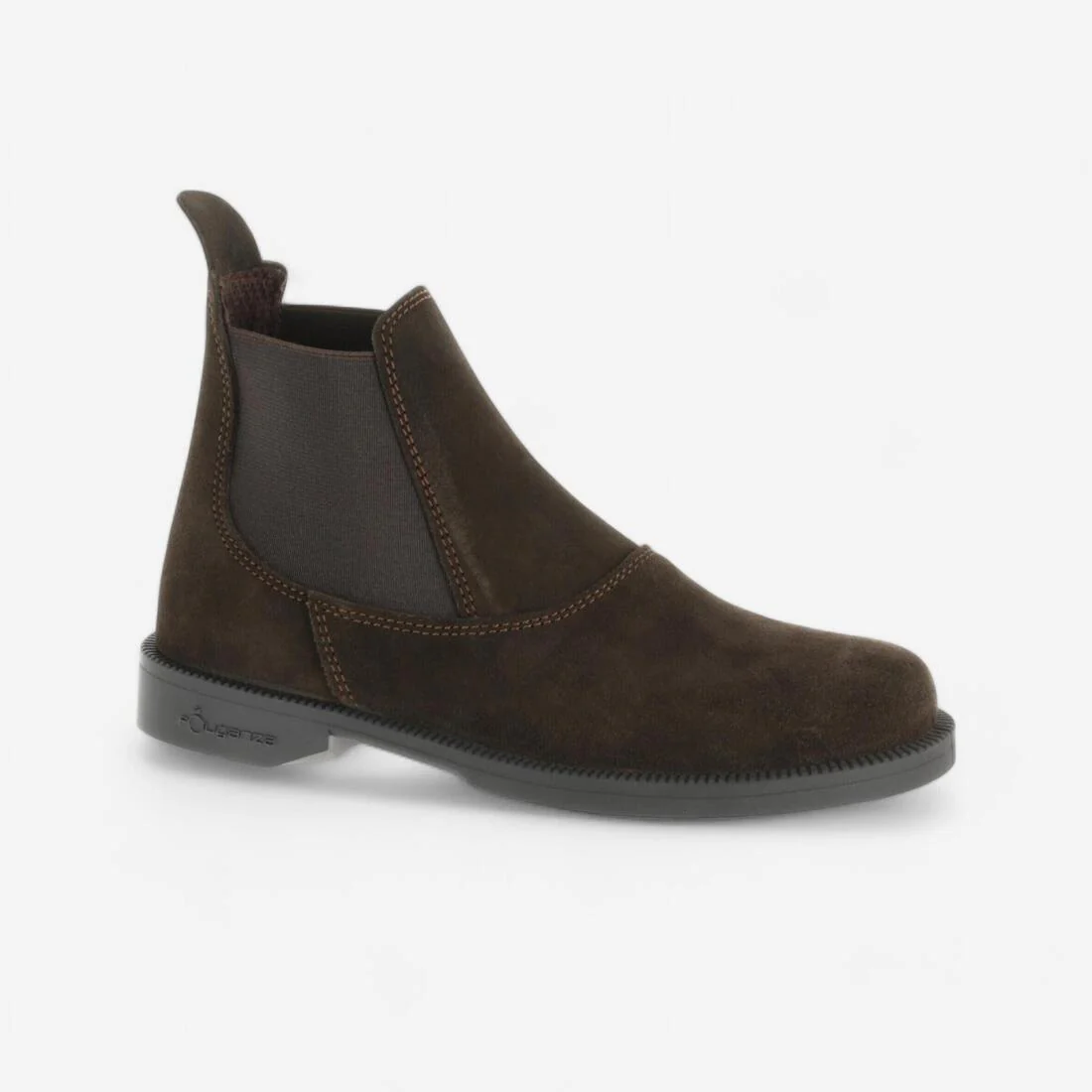 Kids' Horse Riding Leather Jodhpur Boots Classic - Brown