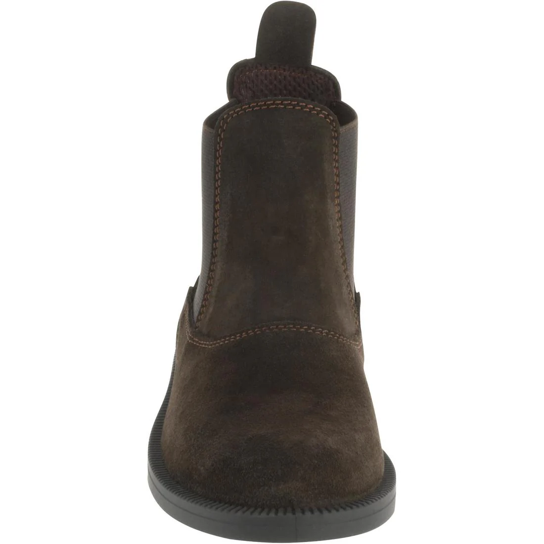 Kids' Horse Riding Leather Jodhpur Boots Classic - Brown - Image 4