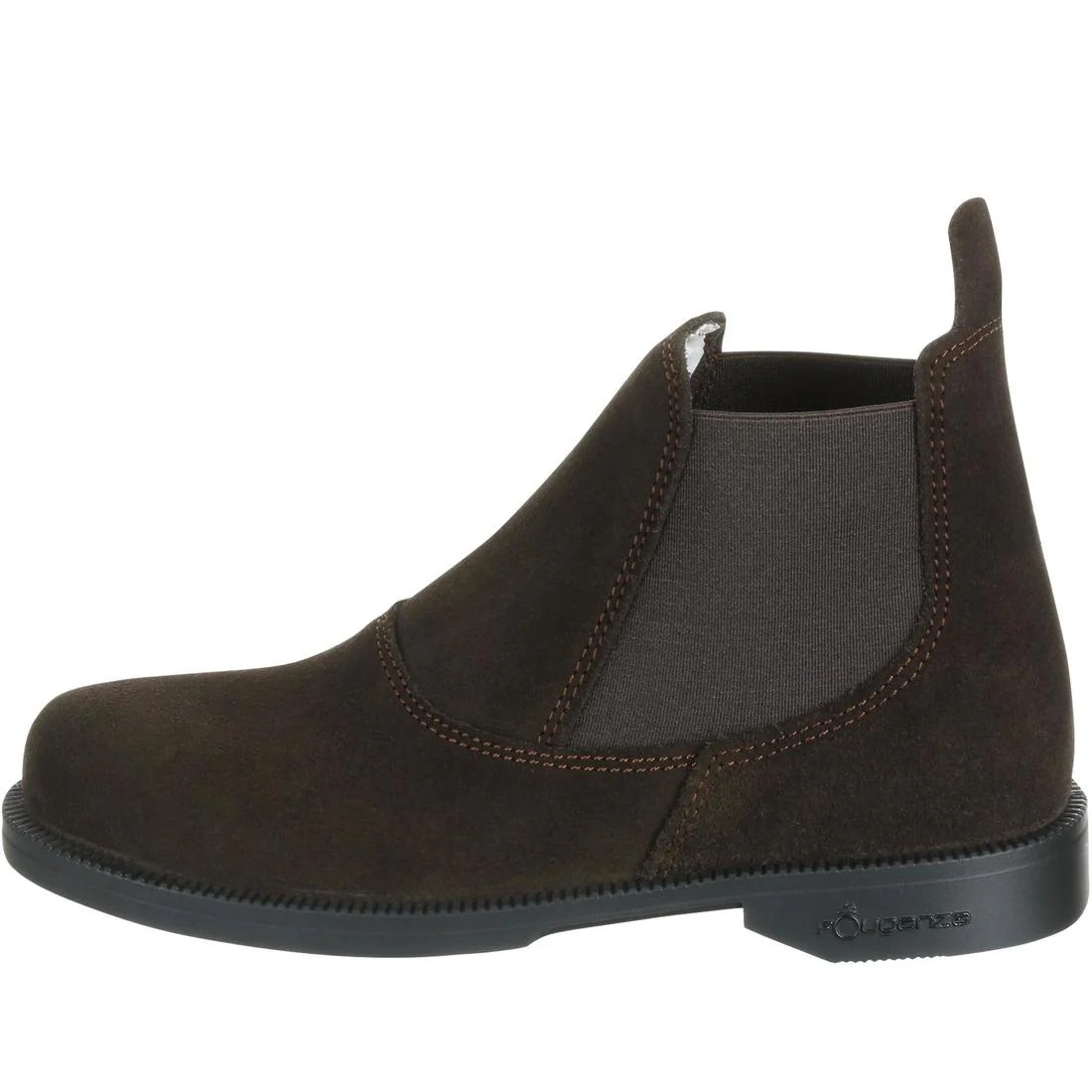 Kids' Horse Riding Leather Jodhpur Boots Classic - Brown - Image 8