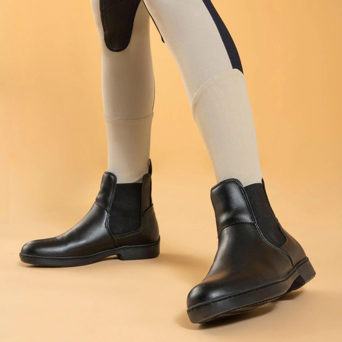 Kids' Horse Riding Lightweight Mesh Jodhpurs with Grippy Suede Patches 500 - Image 23