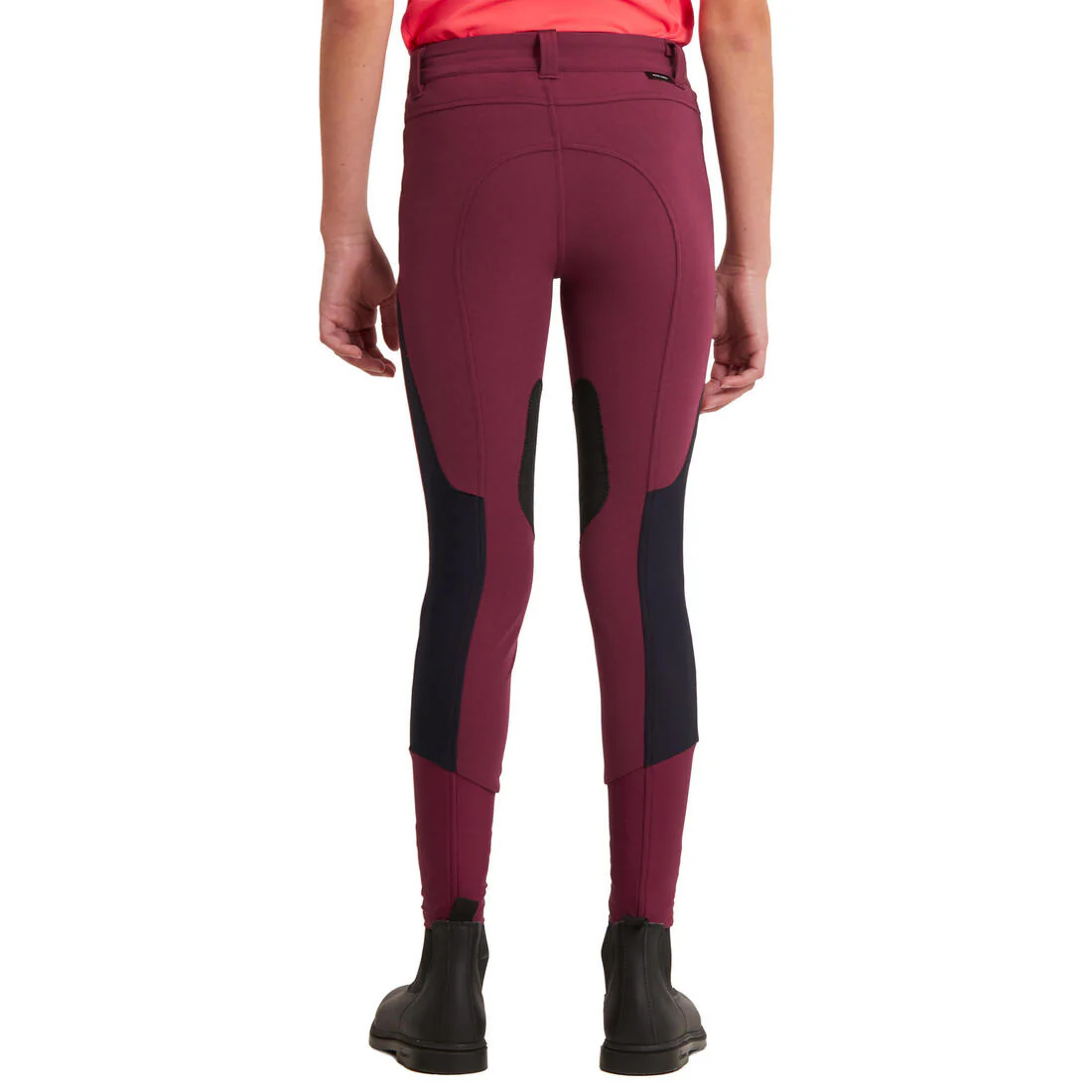 Kids' Horse Riding Lightweight Mesh Jodhpurs with Grippy Suede Patches 500 - Image 25