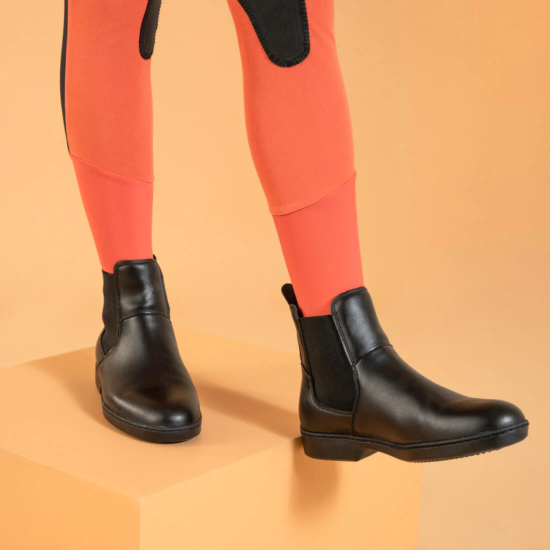 Kids' Horse Riding Lightweight Mesh Jodhpurs with Grippy Suede Patches 500 - Image 28