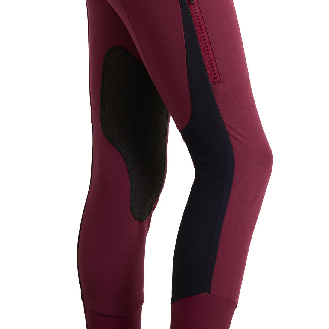 Kids' Horse Riding Lightweight Mesh Jodhpurs with Grippy Suede Patches 500 - Image 29