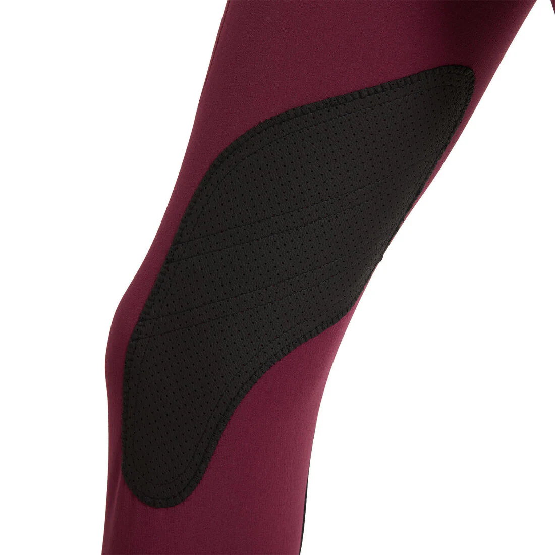 Kids' Horse Riding Lightweight Mesh Jodhpurs with Grippy Suede Patches 500 - Image 40
