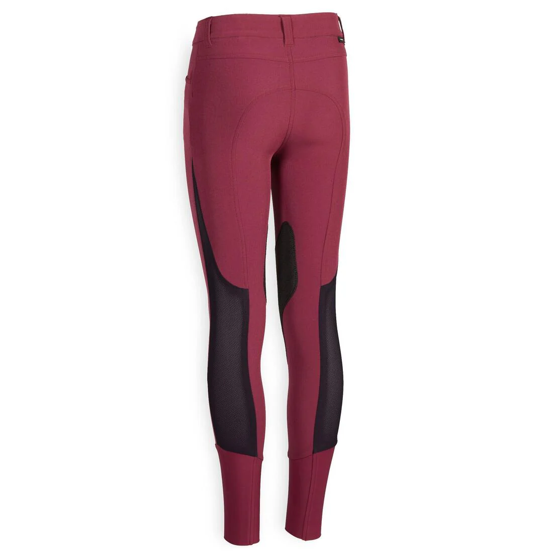 Kids' Horse Riding Lightweight Mesh Jodhpurs with Grippy Suede Patches 500 - Image 6