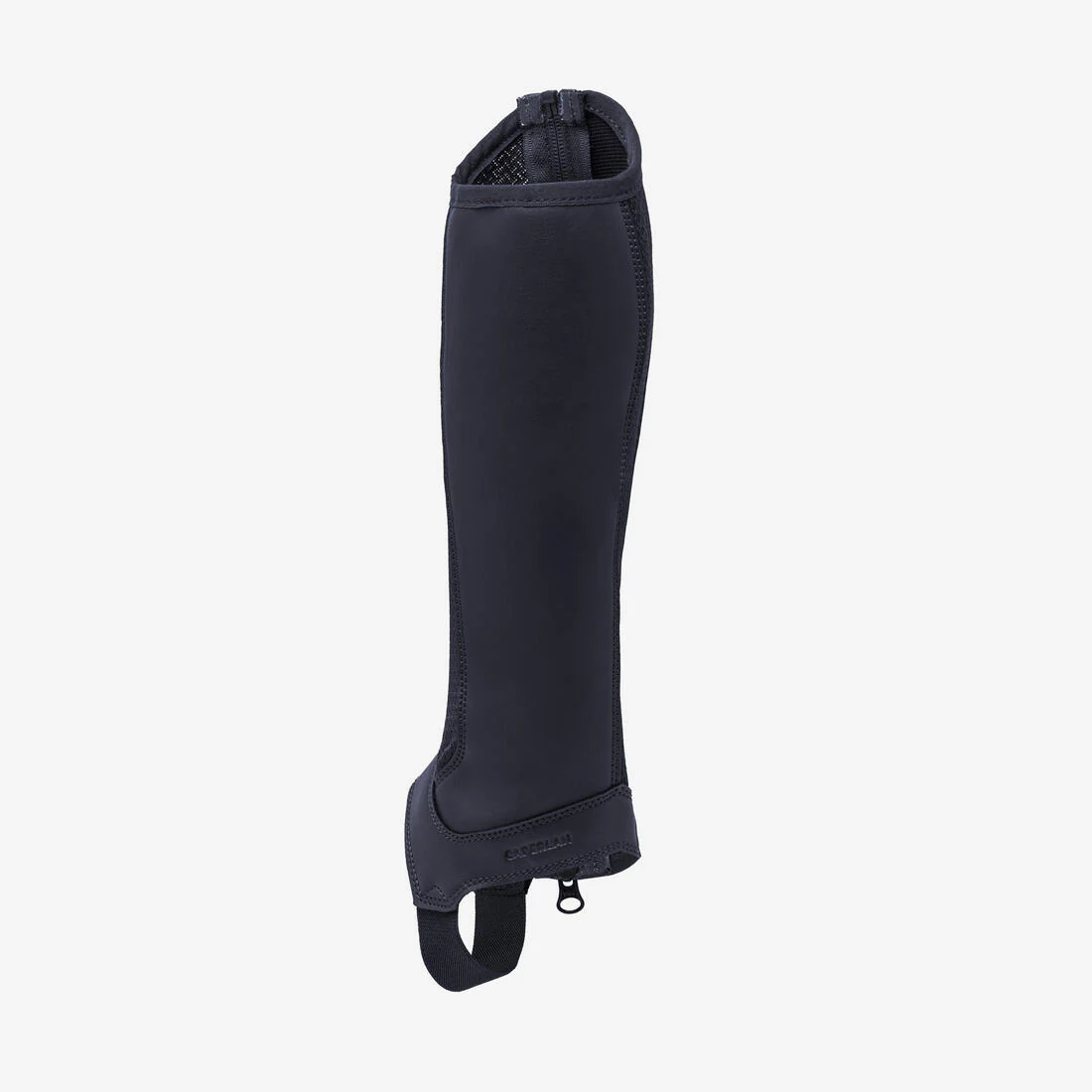 Kids' Horse Riding Mesh Half Chaps 100 - Navy - Image 2