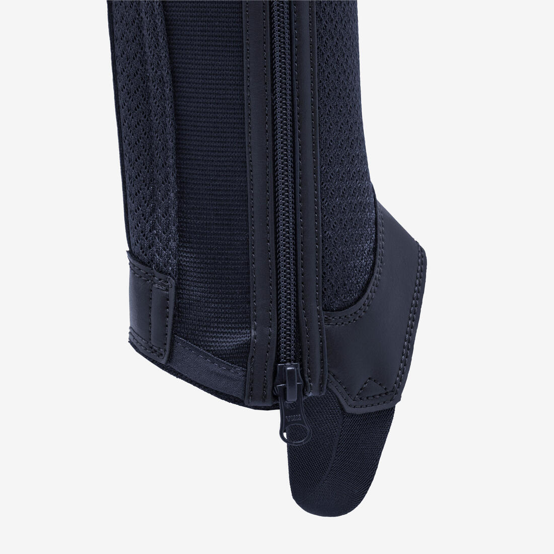 Kids' Horse Riding Mesh Half Chaps 100 - Navy - Image 4