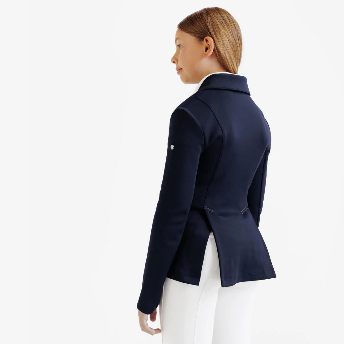 Kids' Horse Riding Show Jacket 500 - Navy - Image 4